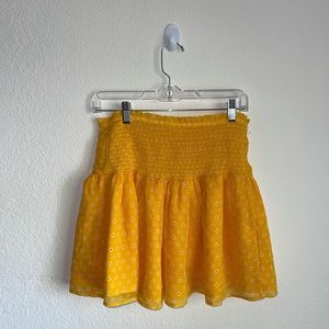 Yellow flower skirt